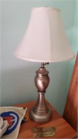 Brushed Metal Lamp W Shade #2