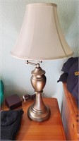 Brushed Metal Lamp W Shade #1