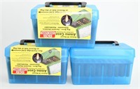 (3) New Deluxe Ammo Case with Bullet tip protector