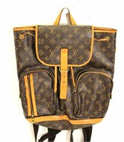 Louis Vuitton Brown Bosphore Backpack