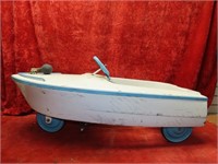 Vintage Pedal car Boat.
