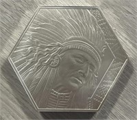 10oz Indian Chief/Buffalo Silver Bar