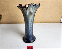 Northwood Carnival Glass Fine Rib Stretch Vase