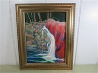 Framed Oil on Canvas Painting