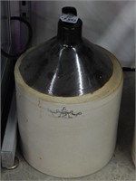 Brown top 2 Gallon bottle crock stoneware