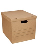AMAZON BASICS 10-PACK MOVING BOXES WITH HANDLES,