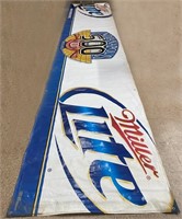 Indy 500 100th Anniv. Miller Lite Banner-19'+