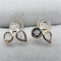 $1800 14K RoseCut Diamonds G-H, I1, 0.65Ct Earring