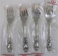 Lot of 4 sterling silver forks