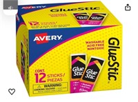 Avery Glue Stick White, Washable, Non-Toxic, 0.26