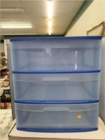 Plastic Storage Drawers, approx 22in x 14in x H