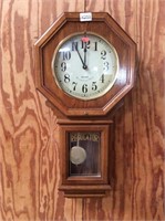 Oak Quartz Westminster Chiming Regulator Clock