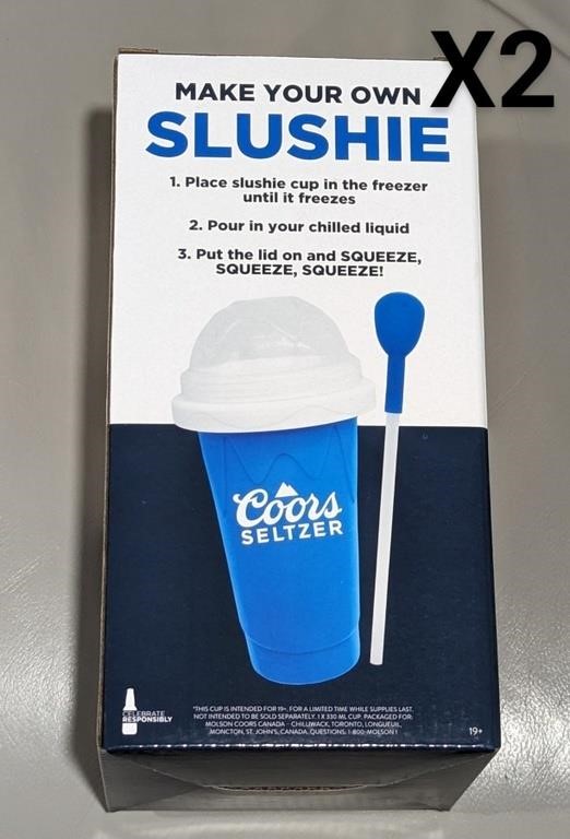Lot of 2 NEW Coors Seltzer Make Your Own Slushie