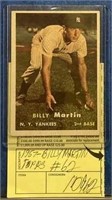 1957 TOPPS BILLY MARTIN #62 CARD