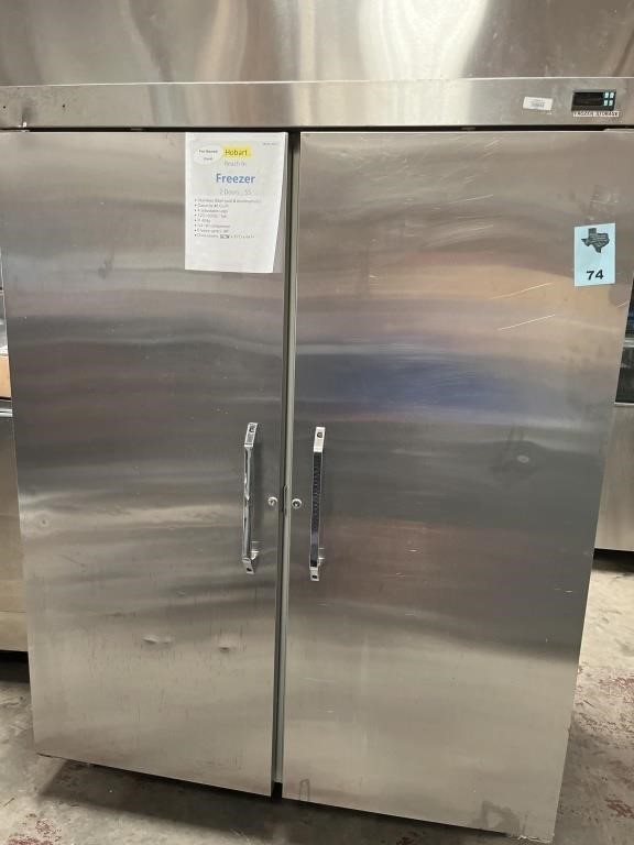 HOBART Commercial Freezer, 2 Door