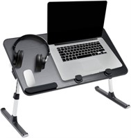 NEW $40 Black Foldable Laptop Table Desk Stand