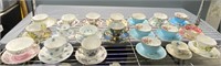 Teacup & Saucer Lot Fine Porcelain