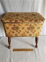 Vintage Hawkeye Sewing Box/Hamper 19" H