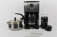 Coffer Makers, New Grinder, Stainless Tea Kettle