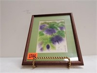 Floral water color artwork
matted & framed