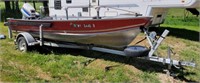 Uno Fishing Boat w/ Shore Station Boat Trailer