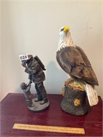 Eagle and fire man