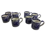 Set of 8 Mottahedeh Torquay Cups