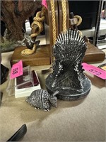 LOT OF MISC DECOR / GAME OF THRONES CHAIR