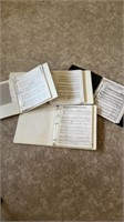 4 - NOTEBOOKS OF COPIED MUSIC 
LARGE SELECTION