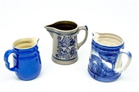 Pitcher Party! Stoneware & Pottery Designs In Blue