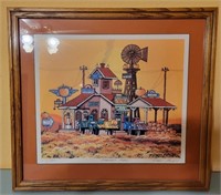 T - FRED BONN LTD ED FRAMED ART 20X22"