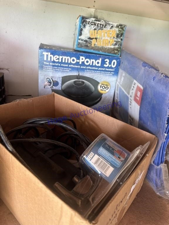 POND ACCESSORIES--PF500 FILTER, 5 FT TARP,