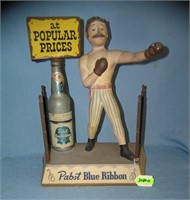 Early Pabst Blue Ribbon prize fighter display piec