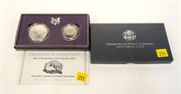 1991 2-piece Mt. Rushmore coin set, uncirculated