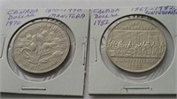 1970 & 1982 Canada Dollar Coins