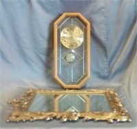 Decorative mirror and glass clocks