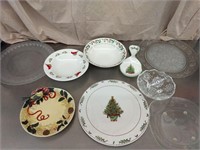 Christmas serving dishes