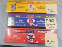 3 Sealed Boxes Of 1988-1990 Baseball Cards