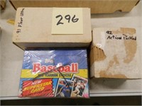 (3) Boxes - 1989 Topps, 91 Fleer Ultra & 92 Action