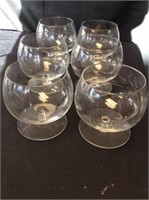 Set of 6 Brandy Glasses