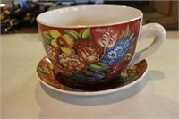 Ceramic Cup/Saucer Planter