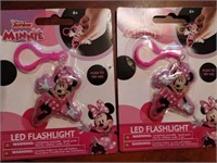 Set 2 Minnie Mouse Flashlight Clips