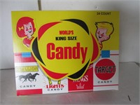 BOX OF 24 PACK OF KING SIZE CIGARETTE SHAPE CANDY