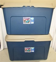 2-  33 Gal Storage Tubs