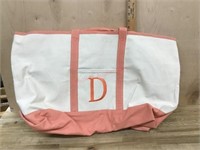 D monogramed tote bag