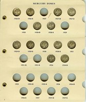 1916-1934 2 Page Mercury Dimes