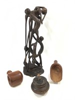 Wood Jar, Nutcracker, Scoop, Statue