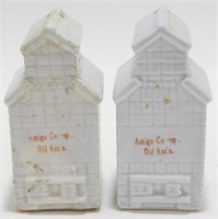 Vintage Antigo Co-Op Oil Association Ceramic Salt
