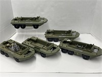 5 Plastic Military Boats and Accessories