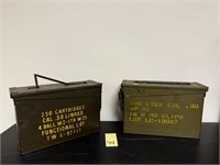 2 Empty Military Ammo Cases
